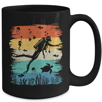 Funny Vintage Design Scuba Diving Dive Diver For Men Women Mug | teecentury
