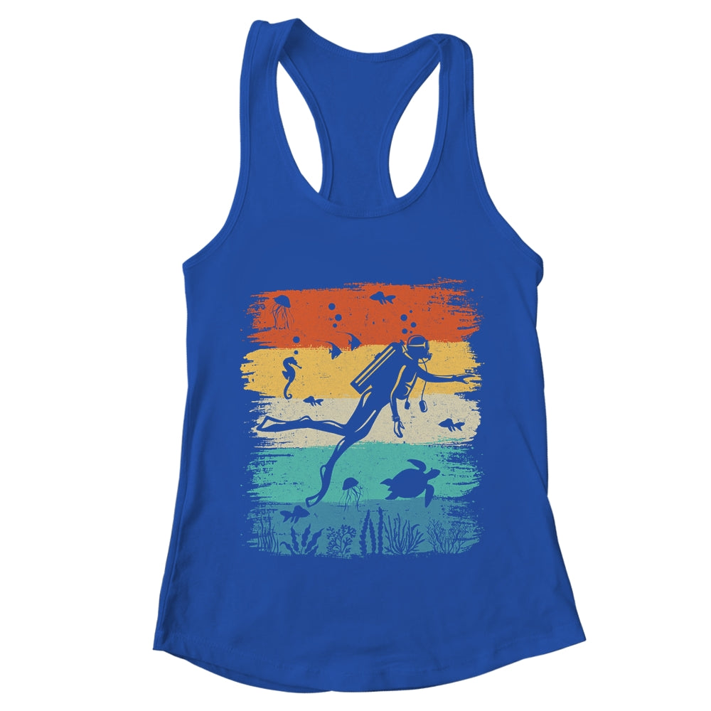 Funny Vintage Design Scuba Diving Dive Diver For Men Women Shirt & Tank Top | teecentury