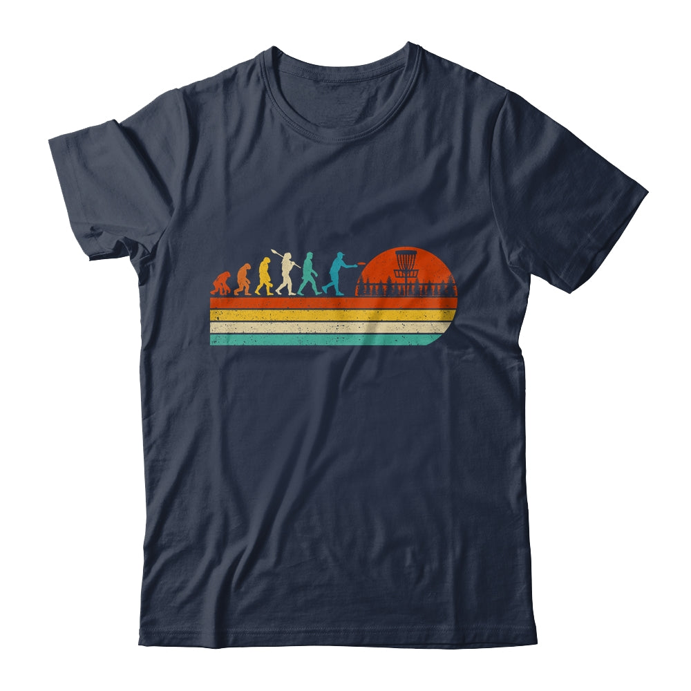 Funny Vintage Disc Golf Sport Player Evolution For Men Women Shirt & Hoodie | teecentury