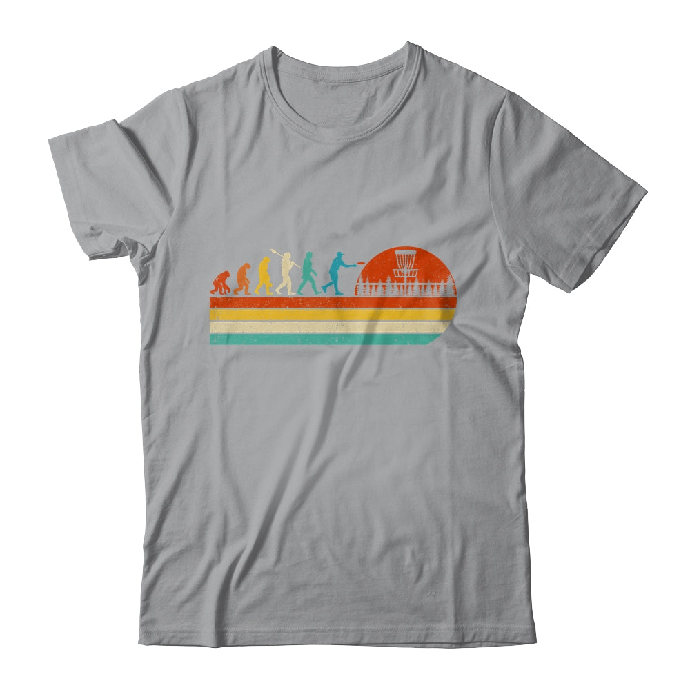 Funny Vintage Disc Golf Sport Player Evolution For Men Women Shirt & Hoodie | teecentury