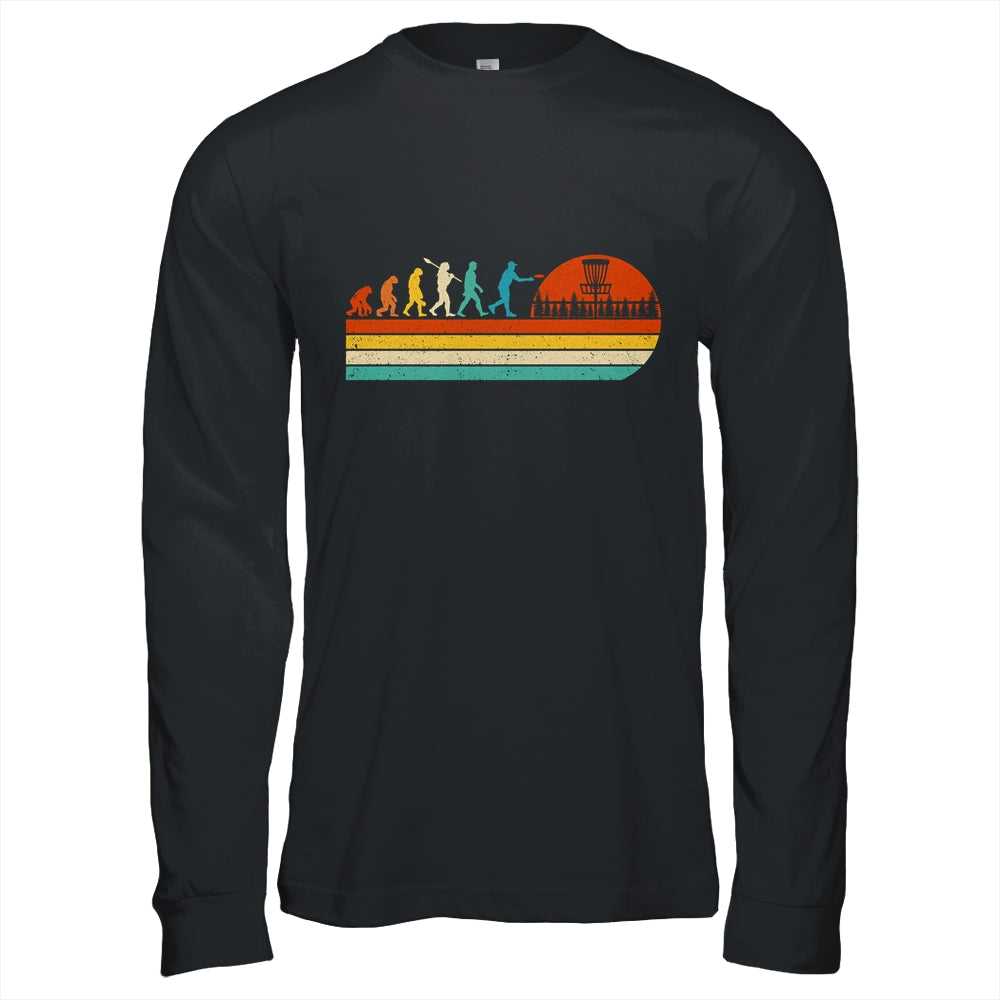 Funny Vintage Disc Golf Sport Player Evolution For Men Women Shirt & Hoodie | teecentury