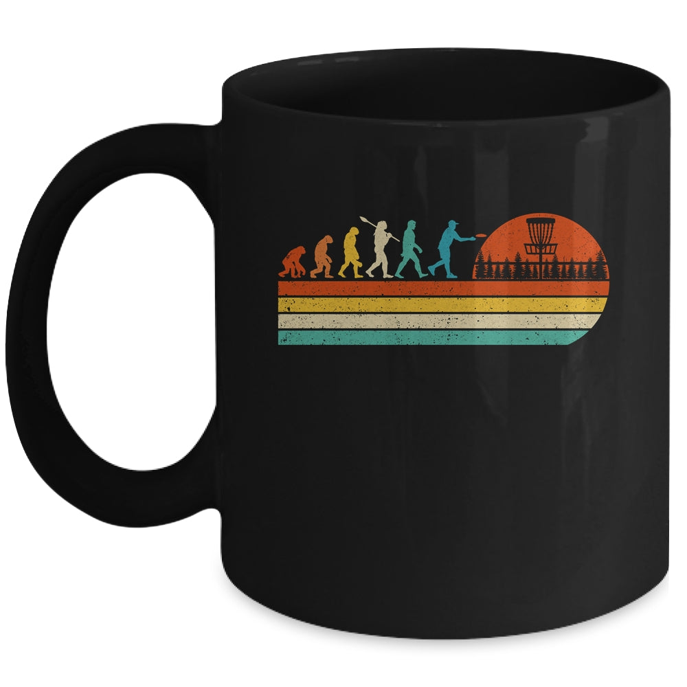 Funny Vintage Disc Golf Sport Player Evolution For Men Women Mug | teecentury