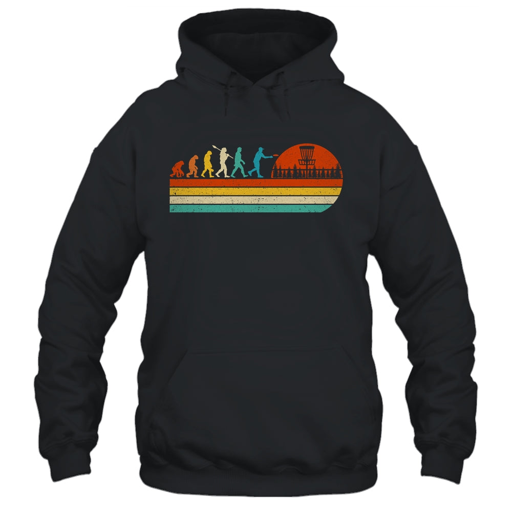 Funny Vintage Disc Golf Sport Player Evolution For Men Women Shirt & Hoodie | teecentury