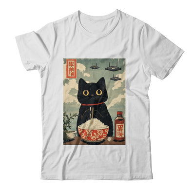 Funny Vintage Japanese Cute Cat UFOs Alien Men Women Kids Shirt & Tank Top | teecentury