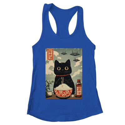 Funny Vintage Japanese Cute Cat UFOs Alien Men Women Kids Shirt & Tank Top | teecentury