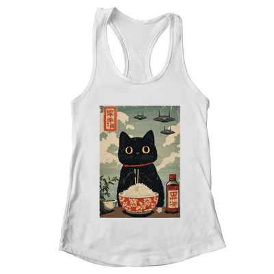 Funny Vintage Japanese Cute Cat UFOs Alien Men Women Kids Shirt & Tank Top | teecentury