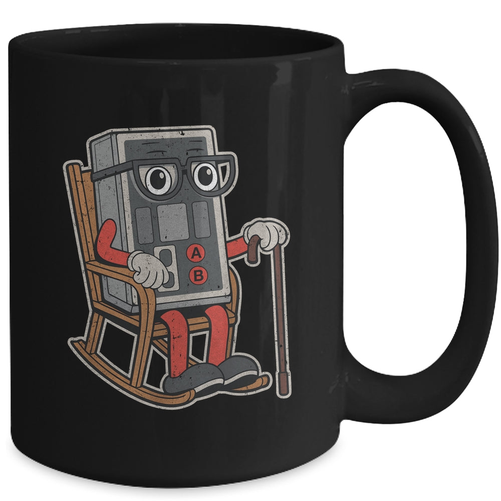 Funny Vintage Old Gamer Retro 80s 90s Video Game Old Gamer Mug | teecentury