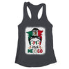 Funny Viva Mexico Mexican Independence Messy Bun Hair Shirt & Tank Top | teecentury