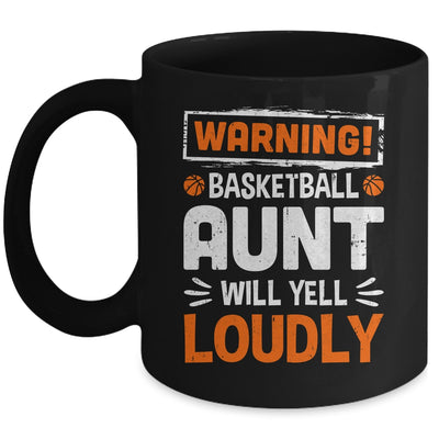 Funny Volleyball Aunt Warning Volleyball Will Yell Loudly Mug | teecentury