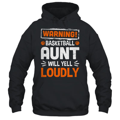 Funny Volleyball Aunt Warning Volleyball Will Yell Loudly Shirt & Tank Top | teecentury