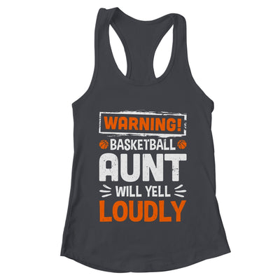 Funny Volleyball Aunt Warning Volleyball Will Yell Loudly Shirt & Tank Top | teecentury