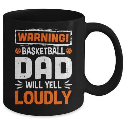 Funny Volleyball Dad Warning Volleyball Dad Will Yell Loudly Mug | teecentury