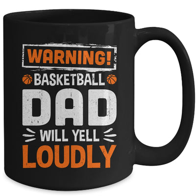 Funny Volleyball Dad Warning Volleyball Dad Will Yell Loudly Mug | teecentury