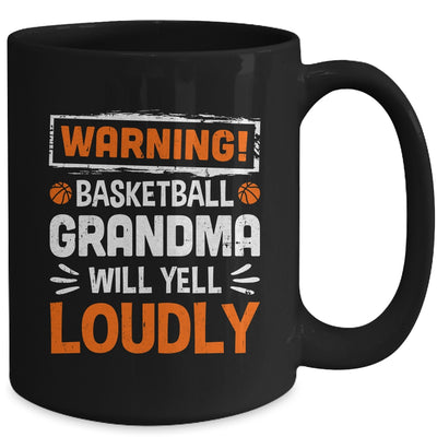 Funny Volleyball Grandma Warning Volleyball Will Yell Loudly Mug | teecentury