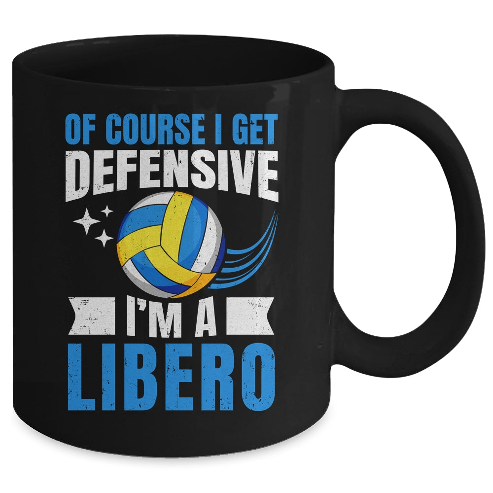 Funny Volleyball Player For Men Women Get Defensive Libero Mug | teecentury