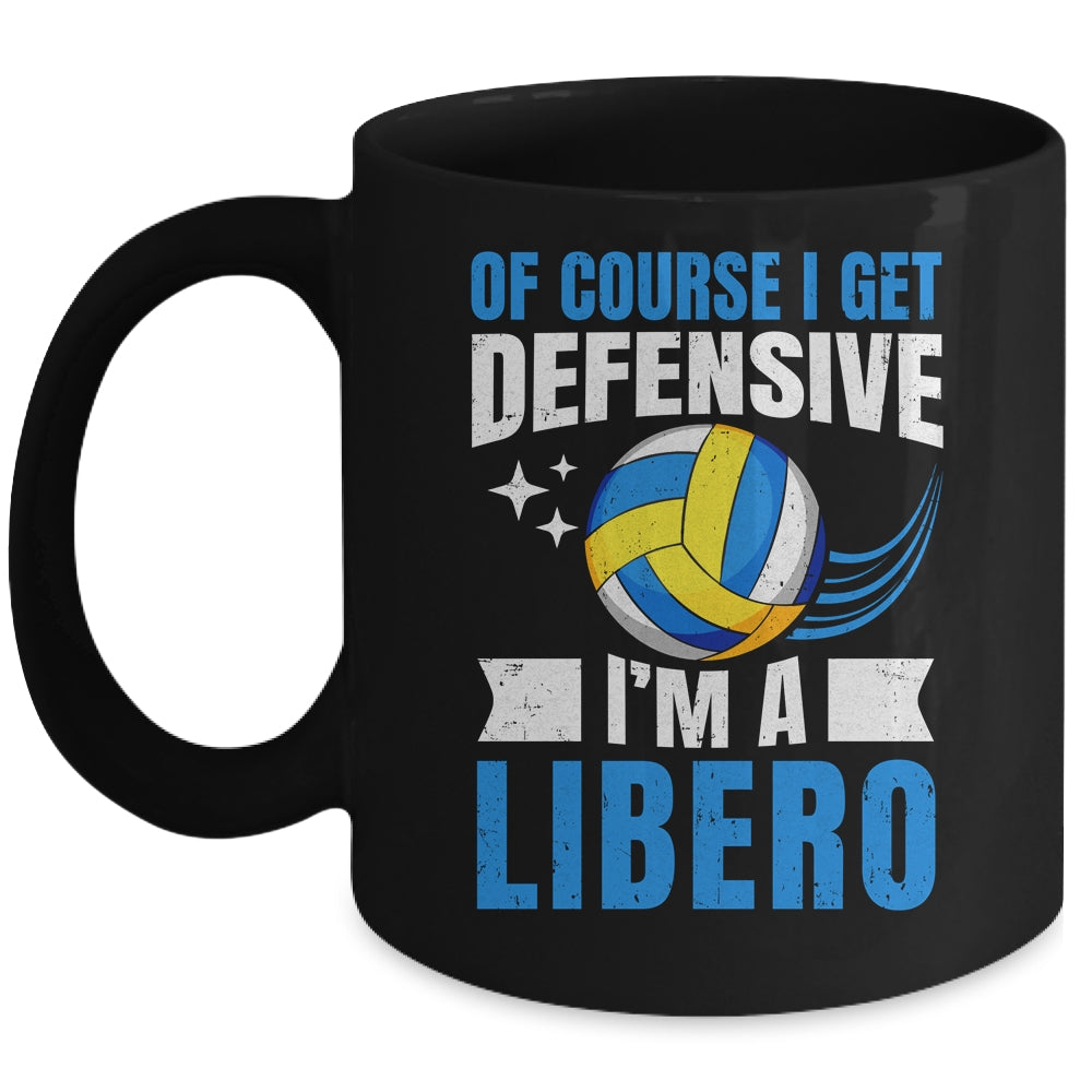 Funny Volleyball Player For Men Women Get Defensive Libero Mug | teecentury
