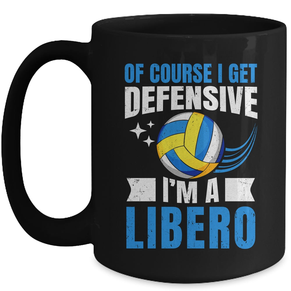 Funny Volleyball Player For Men Women Get Defensive Libero Mug | teecentury