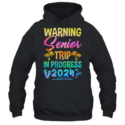 Funny Warning Senior Trip Class Of 2024 In Progress Retire Shirt & Tank Top | teecentury