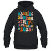 Funny Warning Senior Trip Class Of 2025 In Progress Groovy Shirt & Tank Top | teecentury