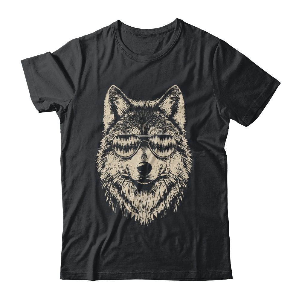 Funny Wolf Cool Rock And Roll Graphic Sunglasses Shirt & Hoodie | teecentury
