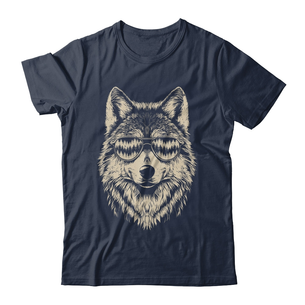 Funny Wolf Cool Rock And Roll Graphic Sunglasses Shirt & Hoodie | teecentury