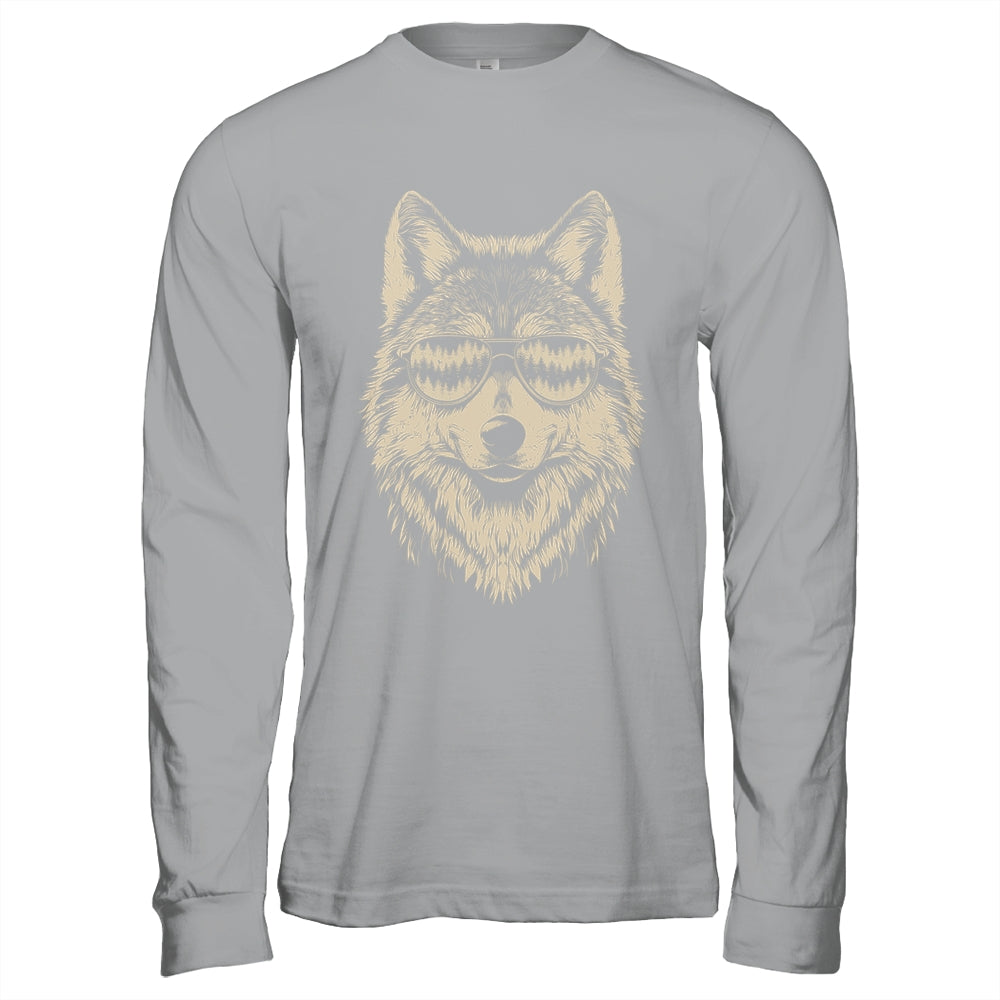 Funny Wolf Cool Rock And Roll Graphic Sunglasses Shirt & Hoodie | teecentury