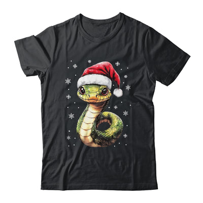 Funny Xmas Snake Lovers Christmas Snake Santa Hat Men Women Shirt & Sweatshirt | teecentury