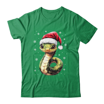 Funny Xmas Snake Lovers Christmas Snake Santa Hat Men Women Shirt & Sweatshirt | teecentury