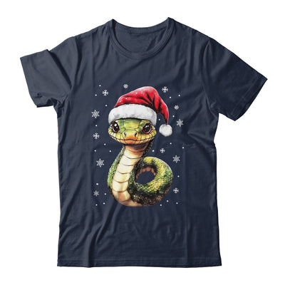 Funny Xmas Snake Lovers Christmas Snake Santa Hat Men Women Shirt & Sweatshirt | teecentury