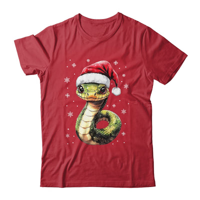 Funny Xmas Snake Lovers Christmas Snake Santa Hat Men Women Shirt & Sweatshirt | teecentury