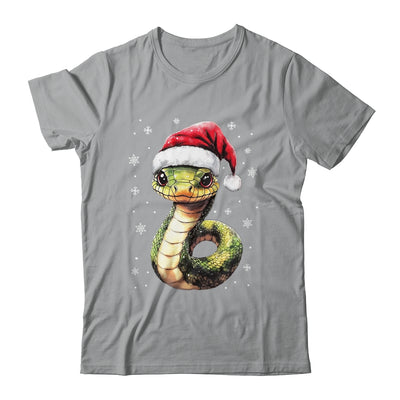 Funny Xmas Snake Lovers Christmas Snake Santa Hat Men Women Shirt & Sweatshirt | teecentury
