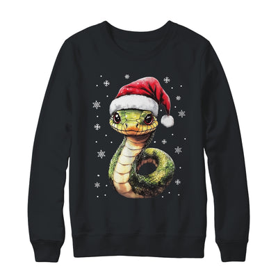 Funny Xmas Snake Lovers Christmas Snake Santa Hat Men Women Shirt & Sweatshirt | teecentury