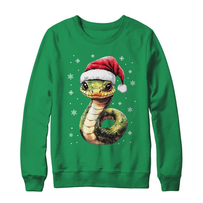 Funny Xmas Snake Lovers Christmas Snake Santa Hat Men Women Shirt & Sweatshirt | teecentury
