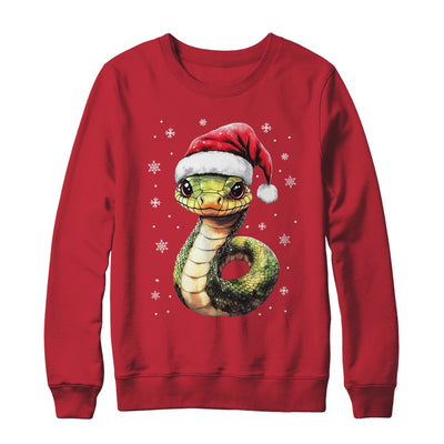 Funny Xmas Snake Lovers Christmas Snake Santa Hat Men Women Shirt & Sweatshirt | teecentury