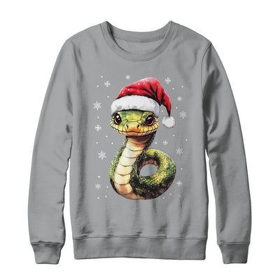Funny Xmas Snake Lovers Christmas Snake Santa Hat Men Women Shirt & Sweatshirt | teecentury