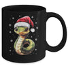 Funny Xmas Snake Lovers Christmas Snake Santa Hat Men Women Mug | teecentury