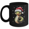 Funny Xmas Snake Lovers Christmas Snake Santa Hat Men Women Mug | teecentury