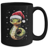 Funny Xmas Snake Lovers Christmas Snake Santa Hat Men Women Mug | teecentury