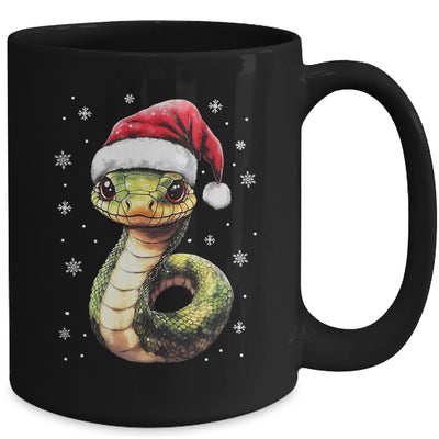 Funny Xmas Snake Lovers Christmas Snake Santa Hat Men Women Mug | teecentury