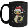 Funny Xmas Snake Lovers Christmas Snake Santa Hat Men Women Mug | teecentury