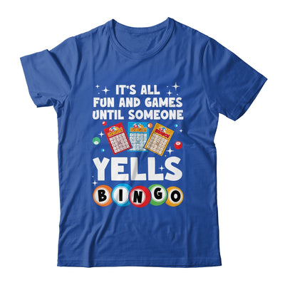 Funny Yells Bingo Lover For Men Women Bingo Gambling Player Shirt & Tank Top | teecentury