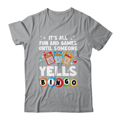 Funny Yells Bingo Lover For Men Women Bingo Gambling Player Shirt & Tank Top | teecentury