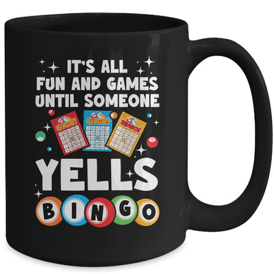 Funny Yells Bingo Lover For Men Women Bingo Gambling Player Mug | teecentury