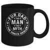 Fur Dad Man Myth Snack Dealer Funny Paw Cat Dog Father's Day Mug | teecentury