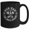 Fur Dad Man Myth Snack Dealer Funny Paw Cat Dog Father's Day Mug | teecentury