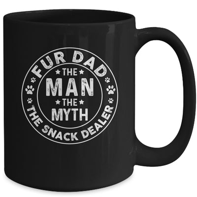 Fur Dad Man Myth Snack Dealer Funny Paw Cat Dog Father's Day Mug | teecentury