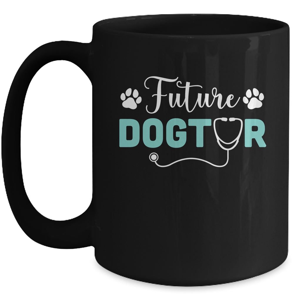 Future Dogtor Vet Student Funny Veterinarian Dog Graduate Mug | teecentury