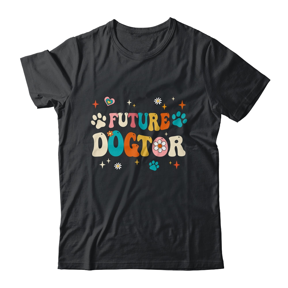 Future Dogtor Vet Student Funny Veterinarian Dog Groovy Shirt & Tank Top | teecentury