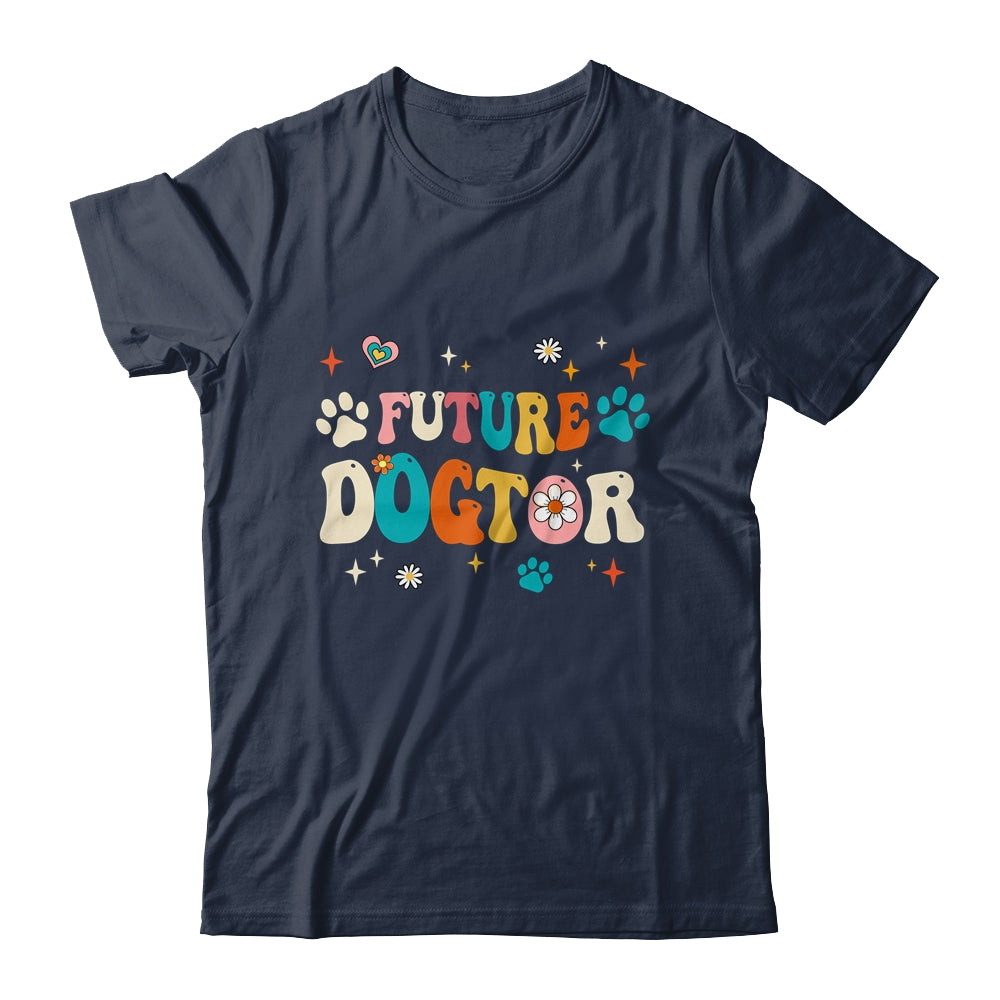 Future Dogtor Vet Student Funny Veterinarian Dog Groovy Shirt & Tank Top | teecentury