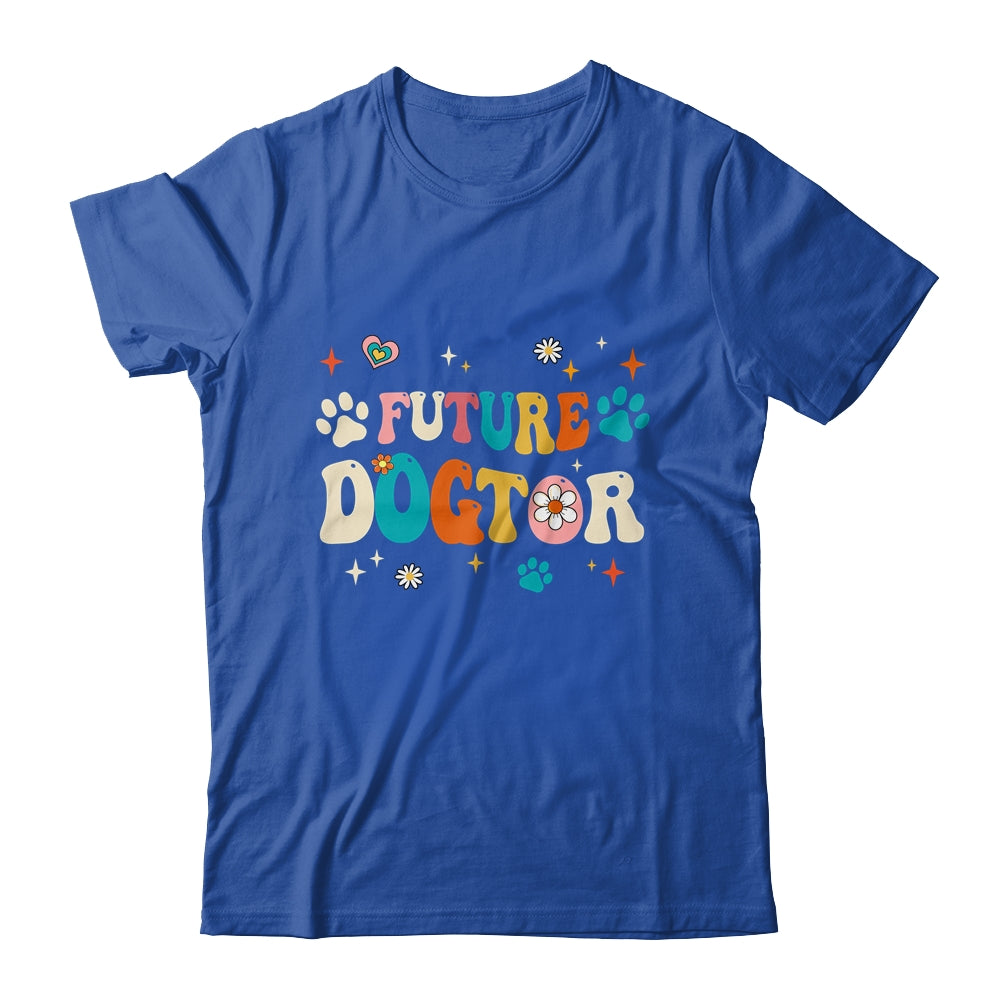 Future Dogtor Vet Student Funny Veterinarian Dog Groovy Shirt & Tank Top | teecentury